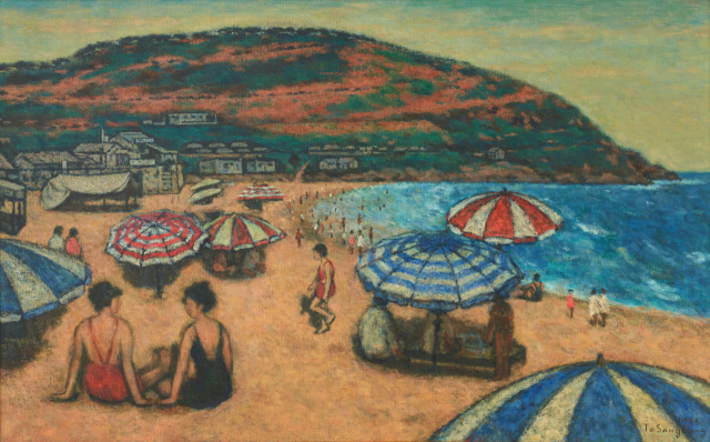 도상봉 '해운대 풍경'(1966). 국립현대미술관 소장