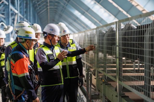 이정복 한국서부발전 사장은 지난 29일 태안발전본부에서 ‘CEO 현장안전점검’에 나섰다.. 서부발전 제공