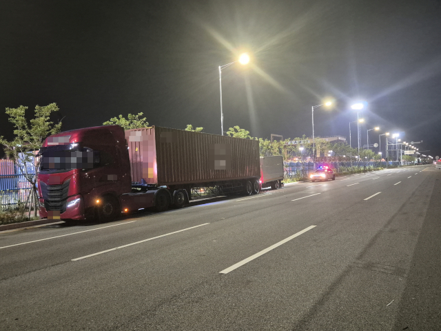 사고 현장 모습. 부산경찰청 제공