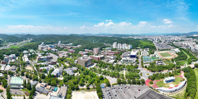 경남 진주시 가좌동에 위치한 경상국립대학교 가좌캠퍼스 전경. 경상국립대 제공