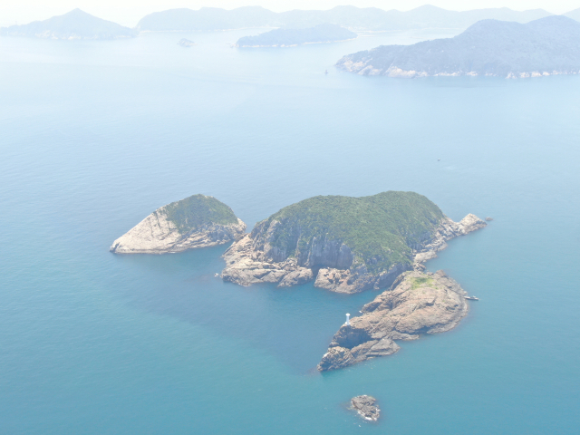 8월 이달의 무인도서로 선정된 소삼부도 전경(드론 촬영). 해수부 제공