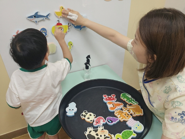 좋은강안병원 발달의학센터에서 운영 중인 ‘놀이심리 프로그램’. 좋은강안병원 제공