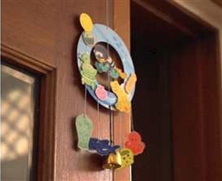 수중발굴 체험 키트로 직접 만든 수중발굴 도어벨 모습. 국립해양유산연구소 제공