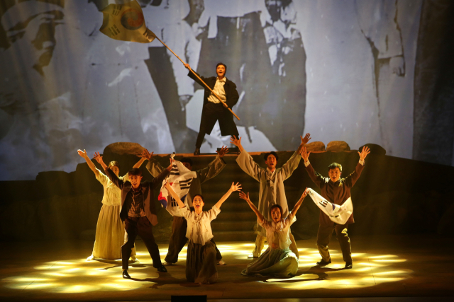 뮤지컬 ‘독립군 아리랑’ 공연 모습. 부산문화회관 제공