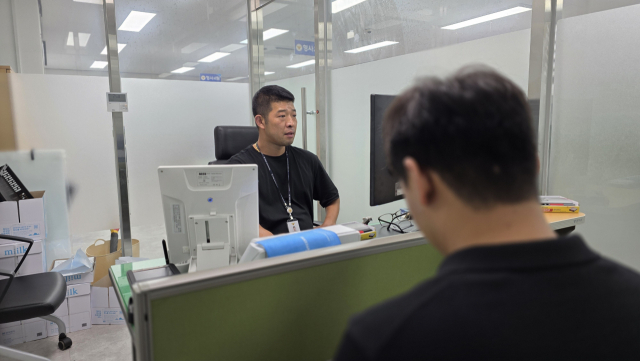 진주경찰서 형사 3팀에 근무 중인 채승우 경위. 김현우 기자