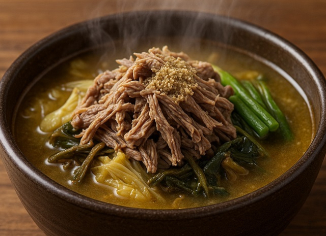 여름철 무더위를 이기는 음식으로 주목받는 염소탕. 농촌진흥청 제공