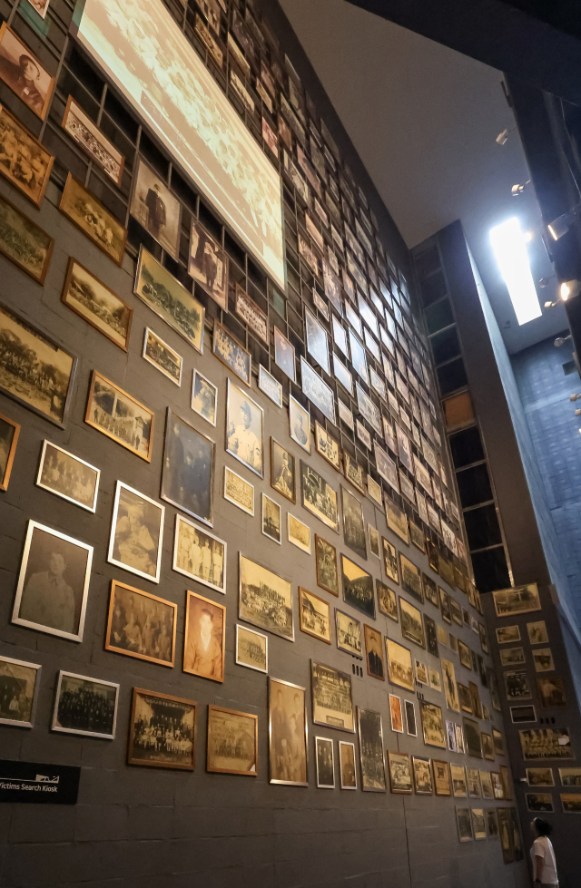 국립일제강제동원역사관 피해자, 기증자의 사진들. 김종진 기자 kjj1761@