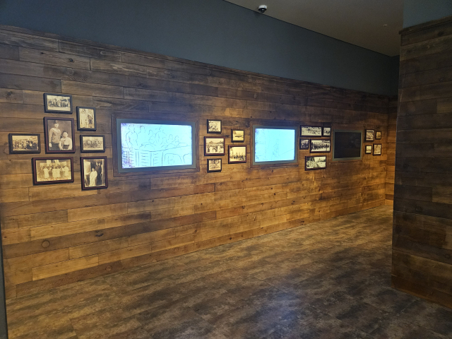 조선인 노무자 숙소를 재현한 건물. 김효정 기자