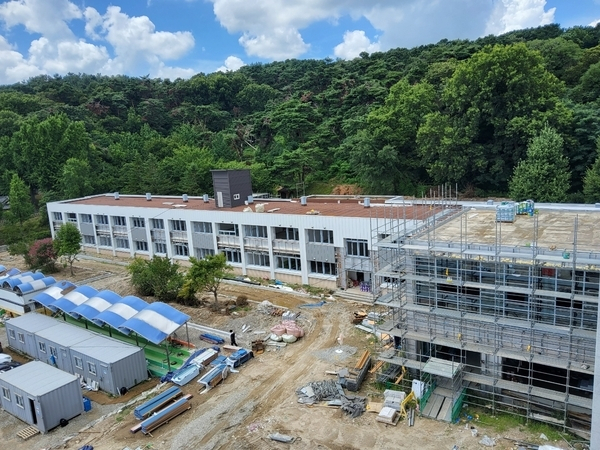 충남교육청이 BTL사업으로 진행하고 있는 공사현장 모습. 충남교육청 제공