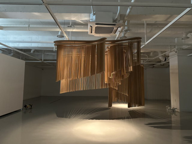 박현주, LINE OF MEMORY 시리즈 설치 모습. 김은영 기자 key66@