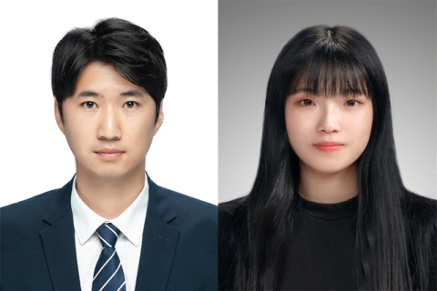 왼쪽부터 동아대 화학공학과 구민수 교수, 제1저자 김서현 석사과정생