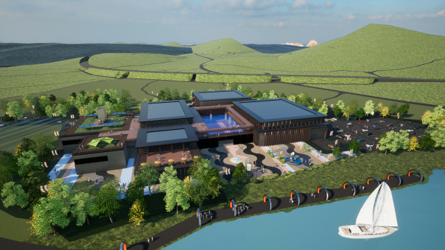 전남 완도군에 건립될 국립해양수산박물관 조감도. *조감도는 이해를 돕기위한 것으로, 실시설계 시 면적과 형태는 변경될 수 있음. 해수부 제공