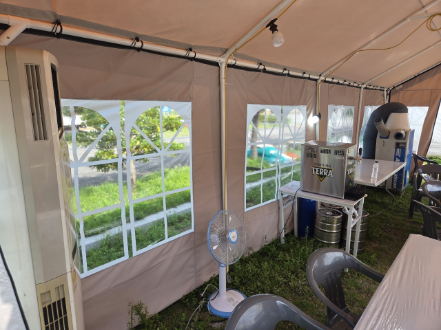 ‘영도맥주축제’에 마련된 쿨링존 모습. 영도구청 제공