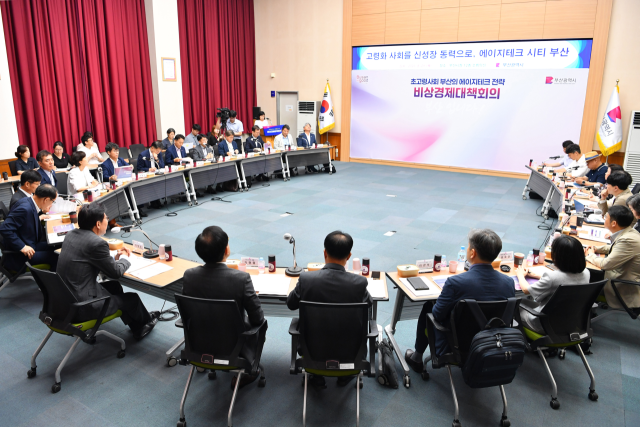 부산시는 21일 오전 '제52차 비상경제대책회의'를 열고 '초고령사회 부산의 에이지테크 전략'을 논의했다. 부산시 제공