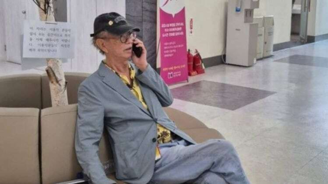 지난 6월 개그맨 조혜련이 공개한 전유성의 모습. 인스타그램 화면 갈무리