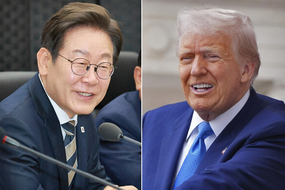 이재명(왼쪽) 대통령과 도널드 트럼프 미국 대통령. 연합뉴스