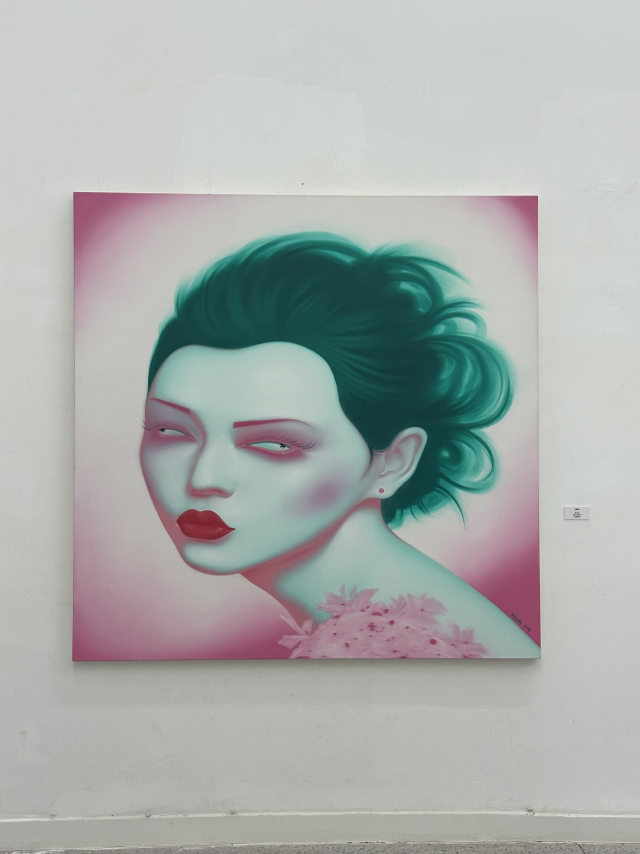 중국 청두 란딩예술구 안에 자리한 란딩미술관에서 열리고 있는 소장품 상설전에서 만난 펑정지에 작품. 청두(중국)=김은영 기자 key66@