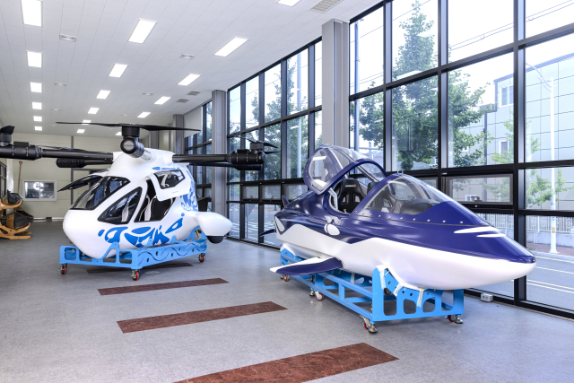 엔젤럭스에서 개발 중인 AAV와 반잠수정 모습. 엔젤럭스 제공