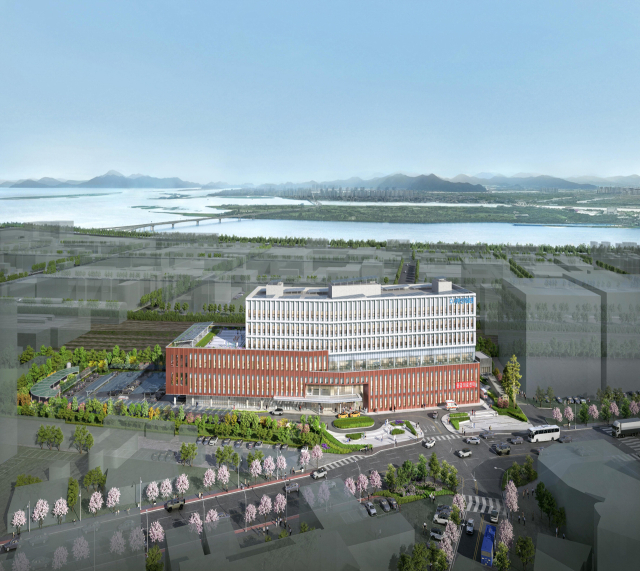 지난 21일 부산시 민간투자심의위원회에서 서부산의료원 건립 임대형 민간투자사업(BTL)의 사업 시행자 지정안이 원안 가결됐다. 시는 조만간 사업 시행자인 (가칭)서부산힐링플래닛(주)과 실시협약 체결에 나선다. 서부산의료원 조감도. 부산시 제공