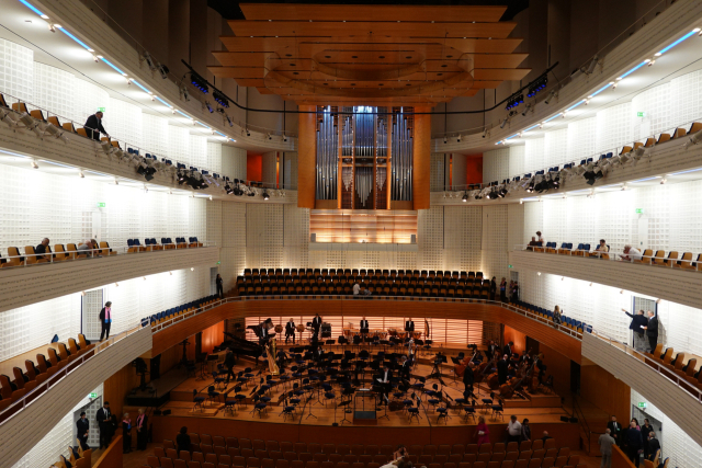 루체른 문화 컨벤션 센터의 콘서트홀 내부 모습. 이상훈 제공