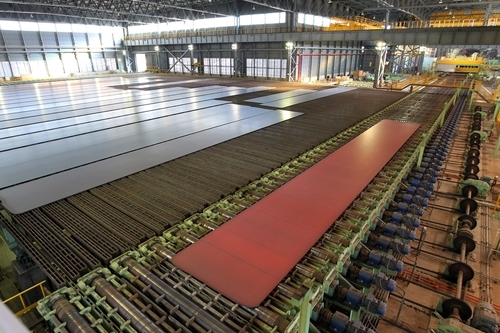 현대제철 후판 생산 모습. 현대제철 제공