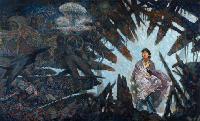 김우성, 생의 한가운데, 캔버스에 유화, 2025. 부마미술제 제공