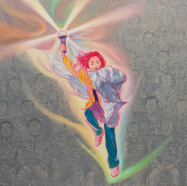 김화순, 빛의광장, oil on canvas, 2025. 부마미술제 제공