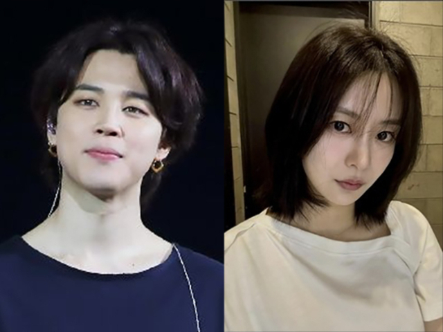 그룹 방탄소년단(BTS) 지민과 배우 송다은. 빅히트 뮤직 제공·송다은 인스타그램 캡처