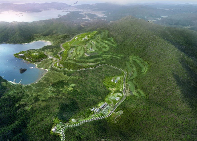 거제시 남부면 일원에 조성될 경남 최대 규모 남부관광단지 조감도. 경남도 제공