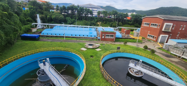 고도처리시설 증설 완료한 어곡공공폐수처리시설 전경. 양산시 제공