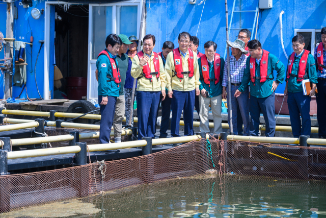 4일 현장을 찾은 박완수 경남도지사. 남해군 제공
