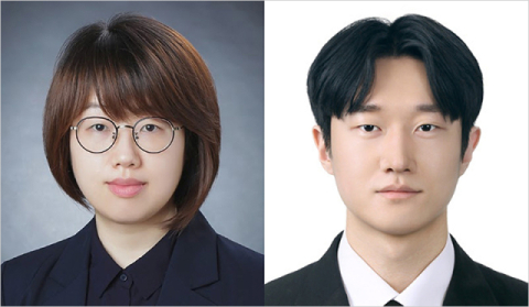 [왼쪽부터] 김지희 부산대학교 물리학과 교수, 성균관대 오세진 석박통합과정 학생