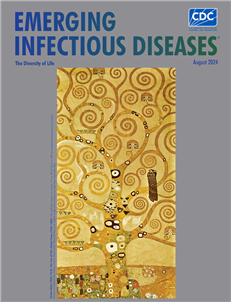 미국 질병통제예방센터(CDC) 『신종 감염병(EID. Emerging Infectious Diseases)』2024년 8월호 표지