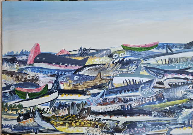 김대윤, 풍어, 2018. 피카소화랑 제공