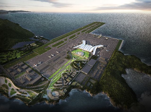 가덕신공항 조감도. 부산일보DB
