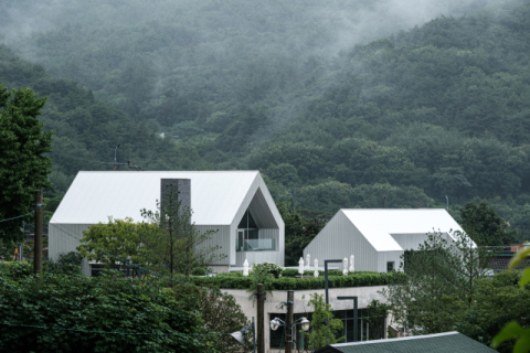 수영강 상류 회동 수원지 앞에 자리한 ‘선유도원’. PDM파트너스 제공