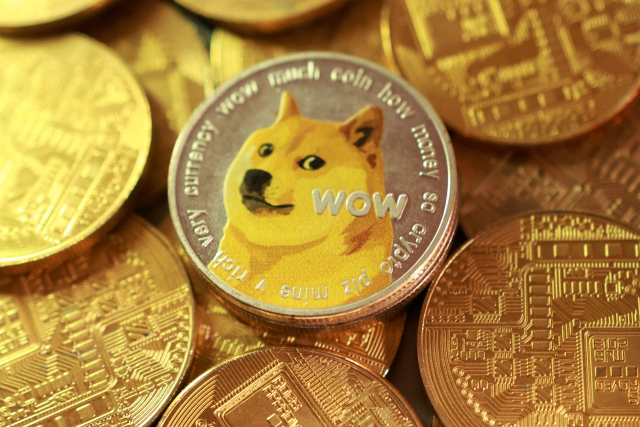 2013년 인터넷 밈 ‘Doge’에서 시작된 도지코인은 시바견 얼굴을 로고로 삼고 있다. 연합뉴스
