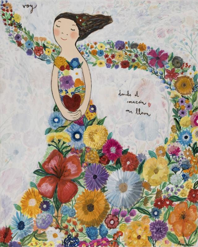 부산 해운대구 소울아트스페이스에서 만날 수 있는 스페인 화가 에바 알머슨의 작품(Where the heart takes me, 2025). 갤러리 제공