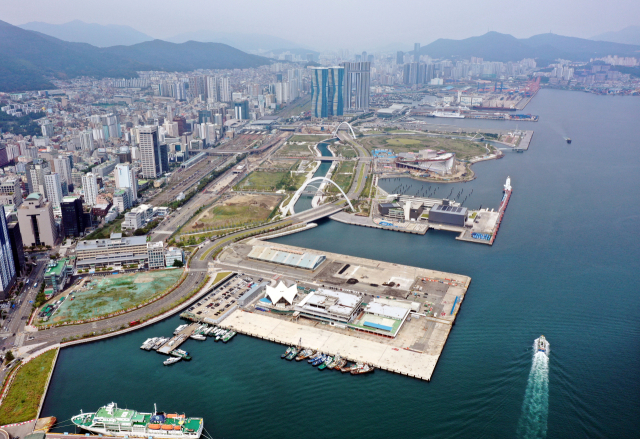 부산항 북항 1·2단계 재개발 사업지 전경. 정종회 기자 jjh@