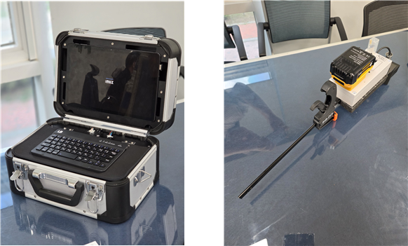 한국해양교통안전공단(KOMSA)이 지난 8월 현장 실증 시험을 마친 디지털 경사시험기(왼쪽) 및 흘수 측정기(오른쪽). KOMSA 제공