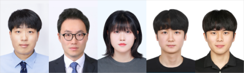 연구진-왼쪽부터 김채빈·최우혁·양미옥·전용하·윤여명