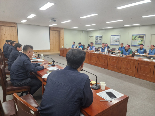 부산교통공사와 민주노총 공공운수노조 부산지하철노동조합 임금·단체협약 모습. 부산교통공사 제공