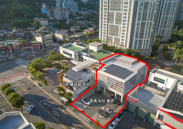별관 건립이 추진 중인 물금읍 행정복지센터 조감도, 양산시 제공