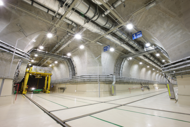 경주 방폐장(경주 중·저준위 방사성폐기물처분장) 동굴처분시설. 원자력환경공단 제공