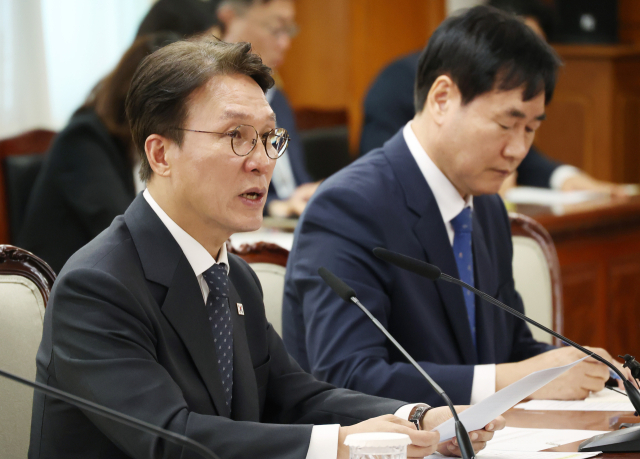 김민석 국무총리가 22일 정부서울청사에서 열린 통신사 및 금융사 해킹사고 관련 긴급 현안 점검회의에서 발언하고 있다. 연합뉴스