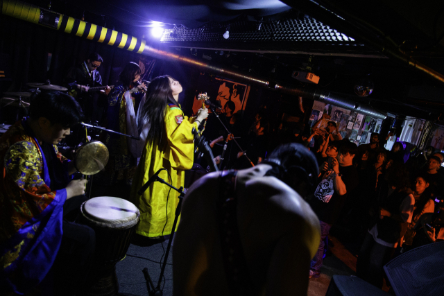 루츠리딤의 ‘루츠리딤 트라이브’ 공연 모습. 부산청년프린지연합 제공