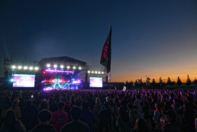 부산 삼락생태공원에서 열린 부산국제록페스티벌 모습. 부산축제조직위원회 제공