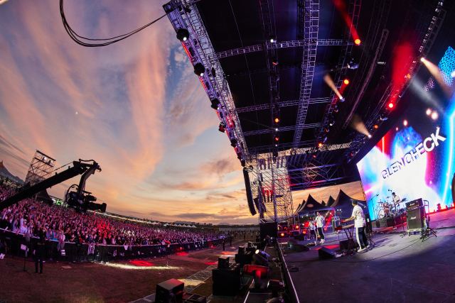 부산 삼락생태공원에서 열린 부산국제록페스티벌 모습. 부산축제조직위원회 제공