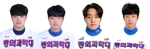 왼쪽부터 엄지민(두산 베어스), 이희성(두산 베어스), 홍서연(롯데 자이언츠), 안치호(두산 베어스).