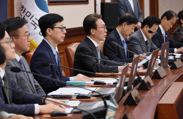 김민석 국무총리가 23일 서울 종로구 정부서울청사에서 열린 국무회의에서 발언하고 있다. 연합뉴스